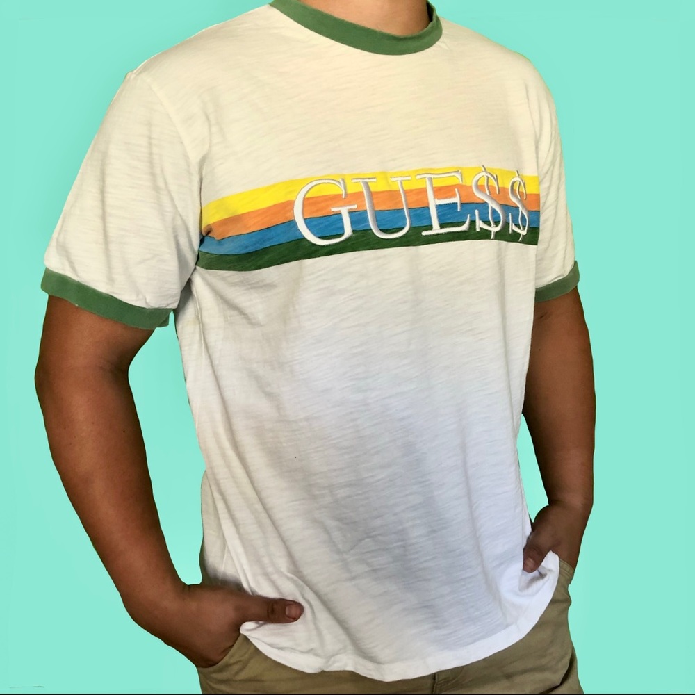 GUESS men’s embroidered t-shirt